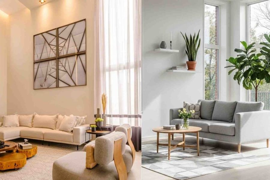 Thiết Kế Phòng Khách Bố Trí Cân Đối Và Tạo Không Gian Thoải Mái Và Dễ Chịu