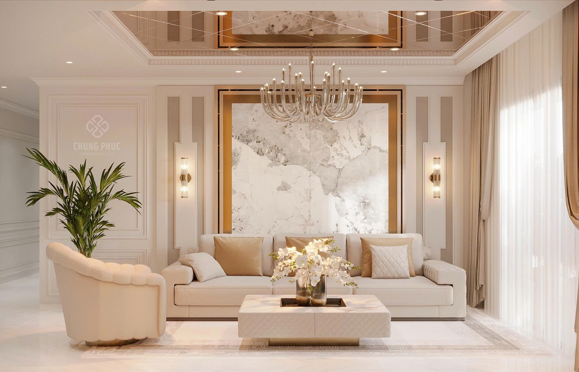 Dự Án Thiết Kế Căn Hộ Tân Cổ Điển 110m2 – Chung Cư Ngoại Giao Đoàn