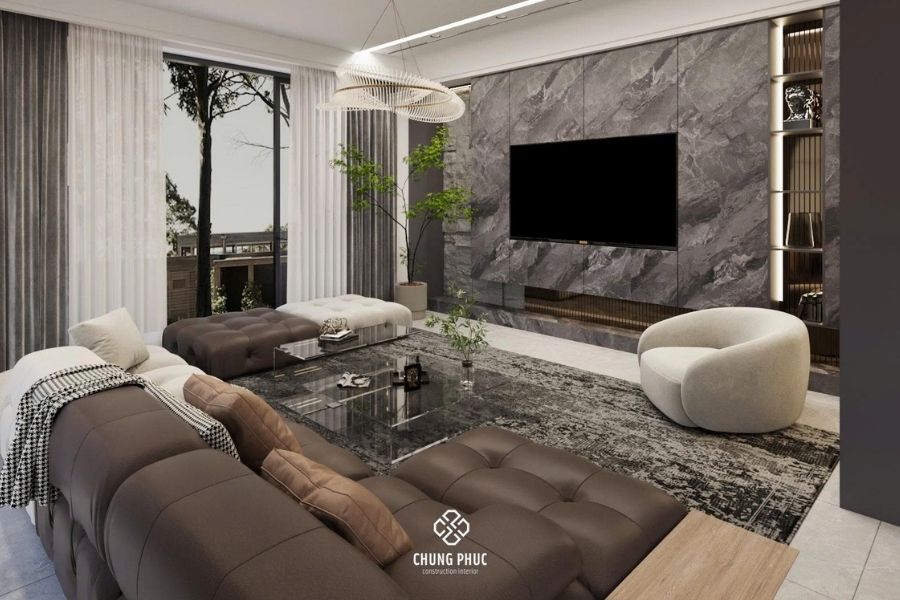 Thiết Kế Nội Thất Biệt Thự Vinhomes Ocean Park 3 Sang Trọng Tại Chung Phúc